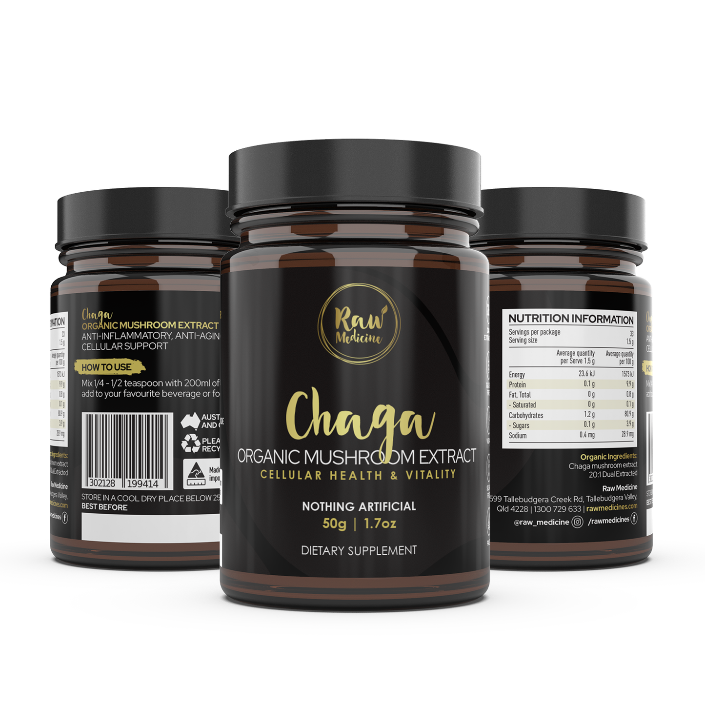 
                  
                    Organic 20:1 Chaga Mushroom Extract - Raw Medicine
                  
                