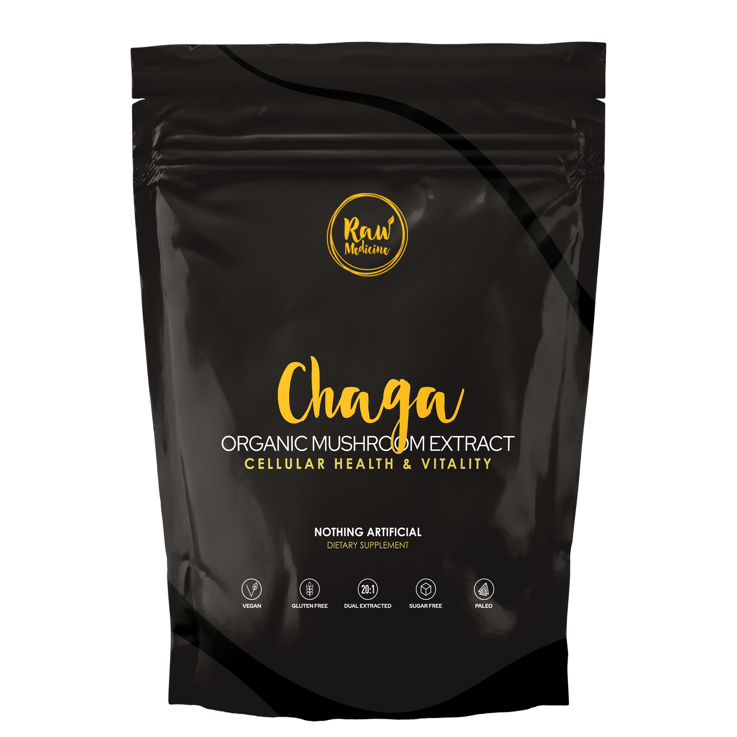 Organic 20:1 Chaga Mushroom Extract - Raw Medicine