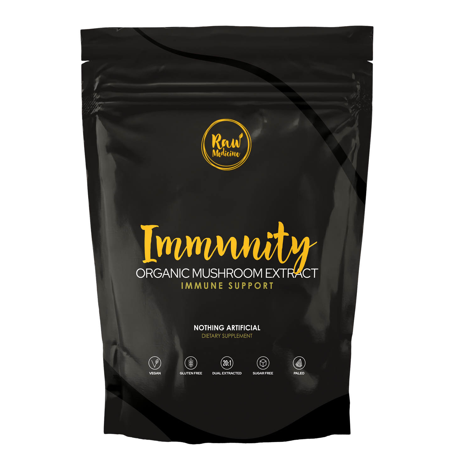 Organic Immunity Blend of Mushroom Extracts - Raw Medicine