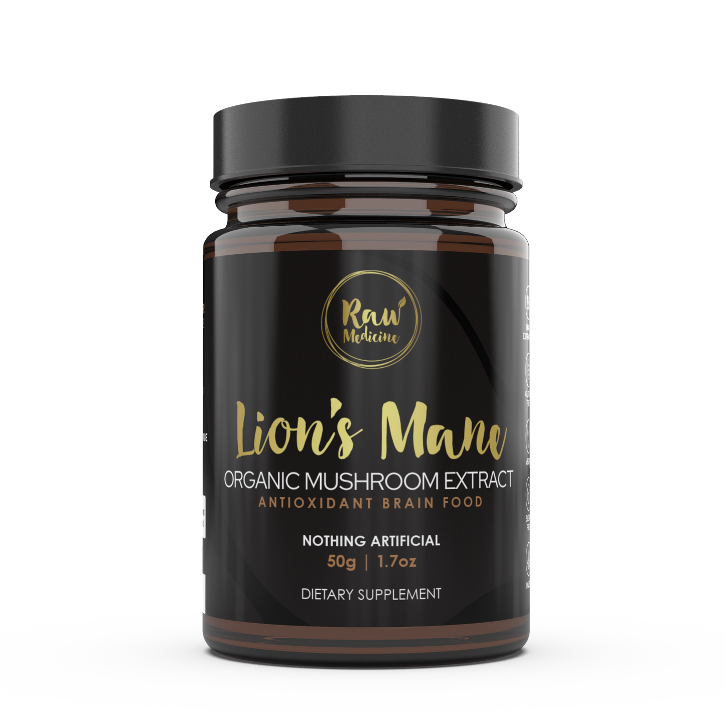 
                  
                    Organic 20:1 Lion's Mane Mushroom Extract - Raw Medicine
                  
                