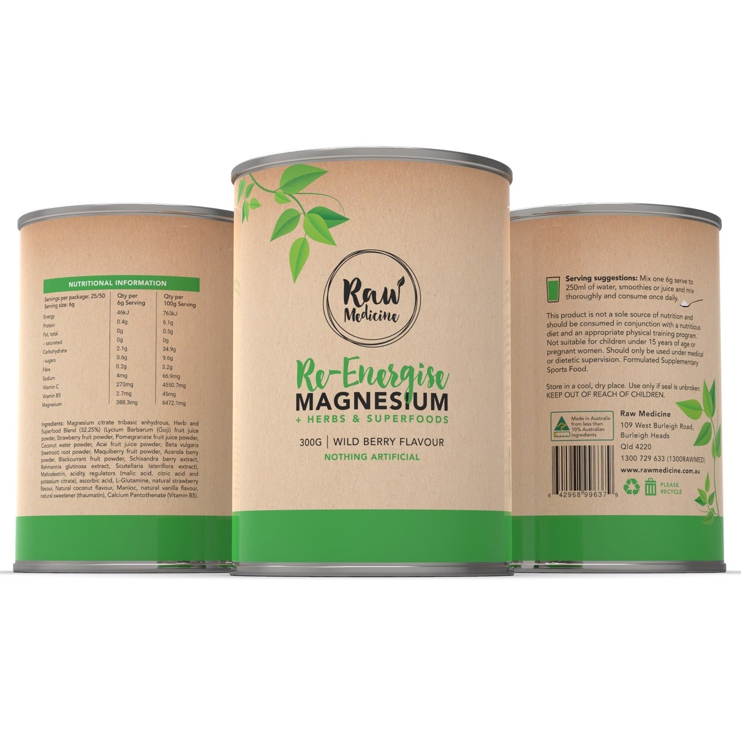 Re-Energise Magnesium Powder - Raw Medicine
