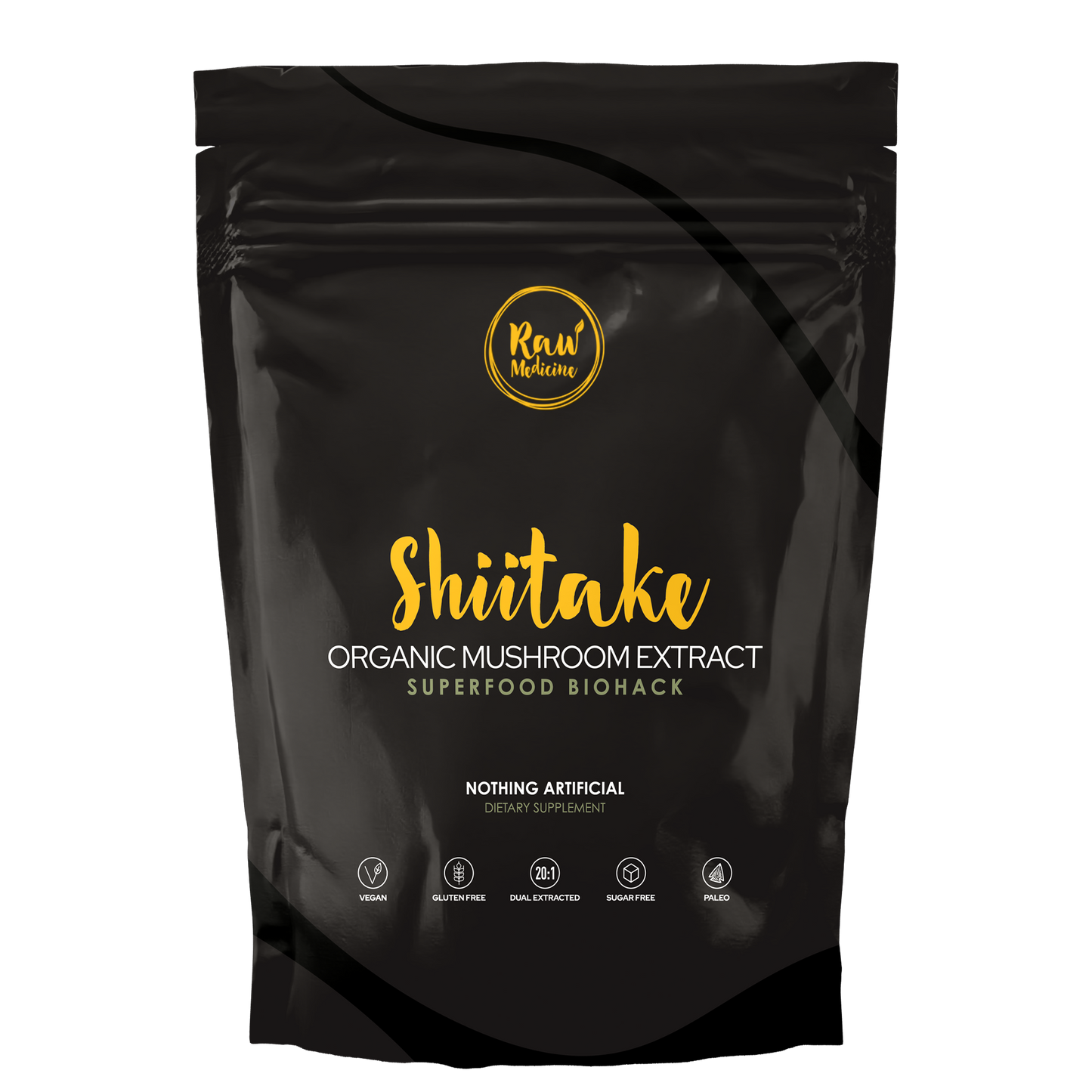 Organic 20:1 Shiitake Mushroom Extract - Raw Medicine