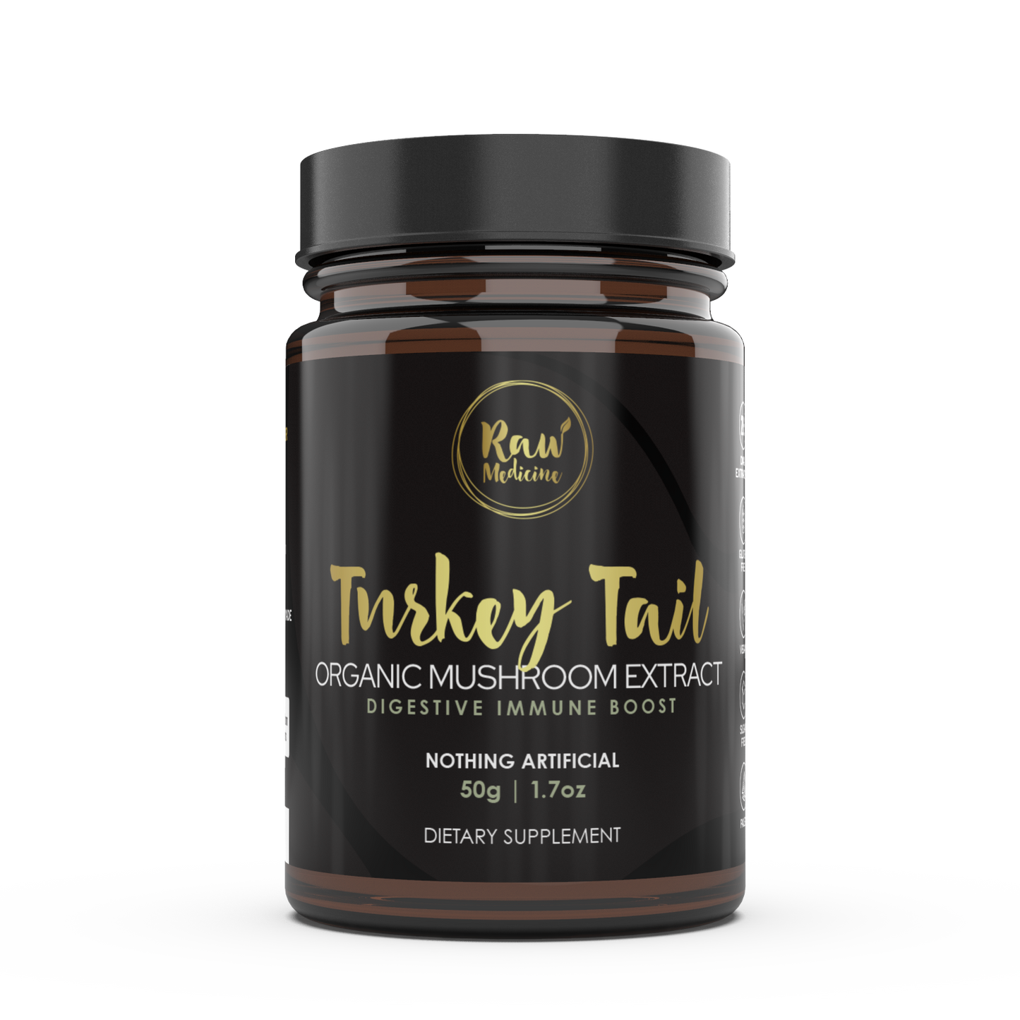 Organic 20:1 Turkey Tail Mushroom Extract - Raw Medicine