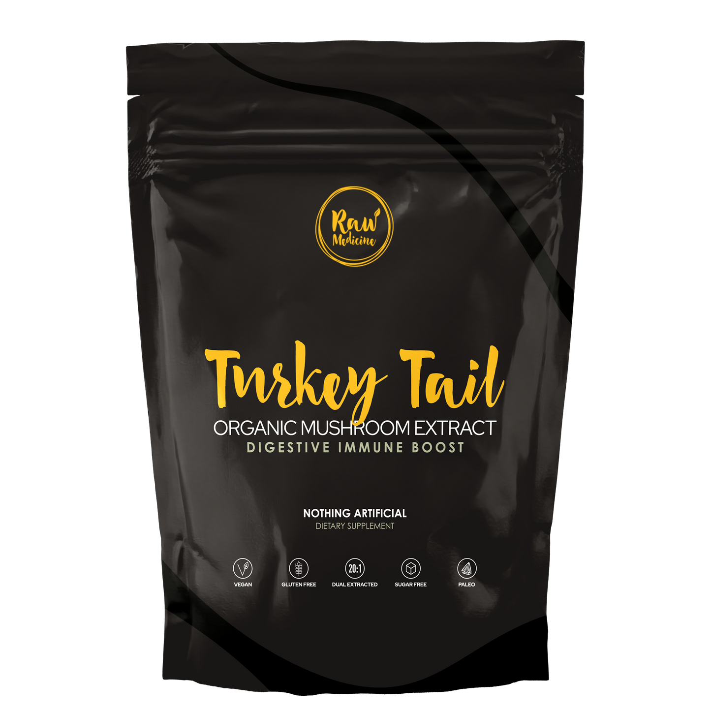 Organic 20:1 Turkey Tail Mushroom Extract - Raw Medicine