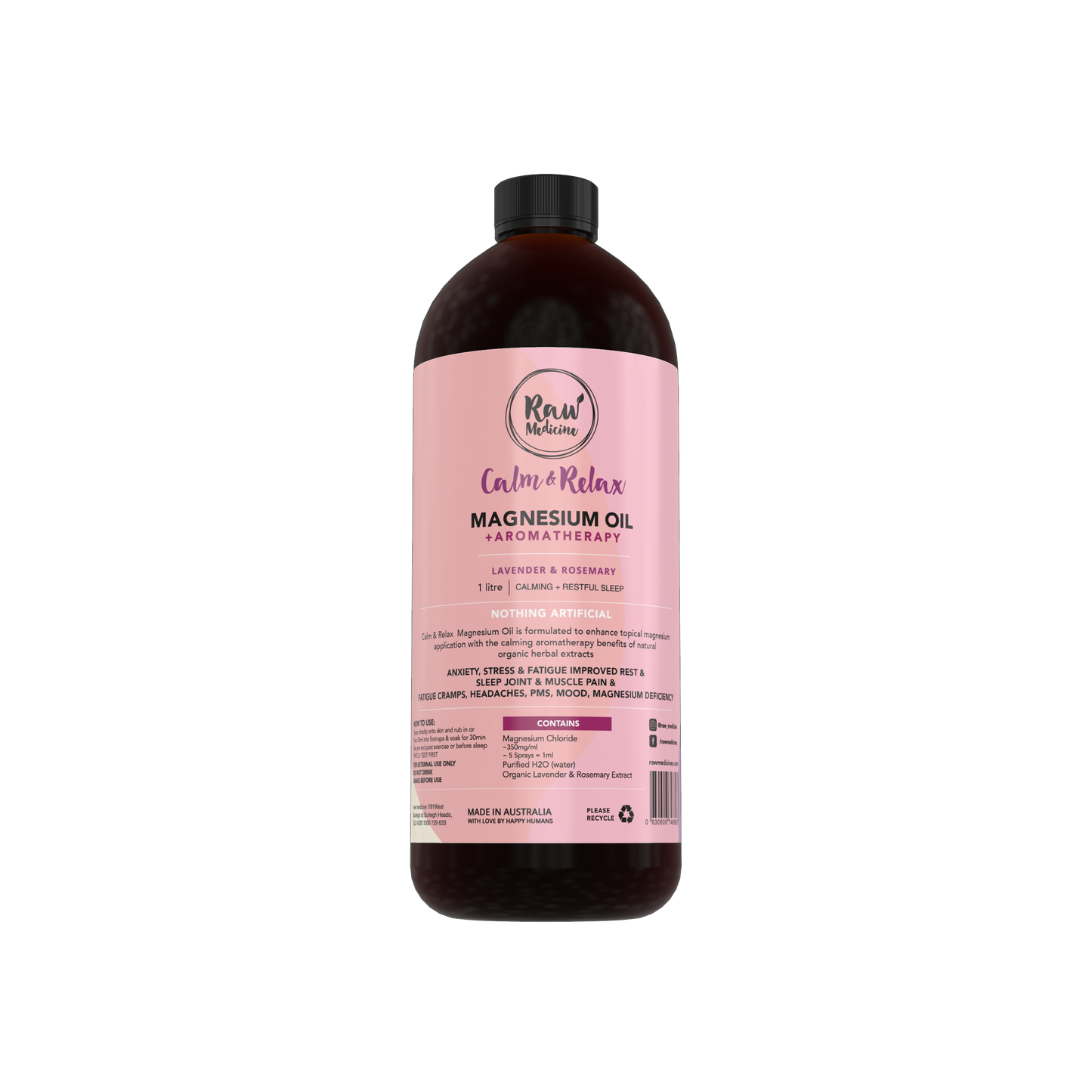 Calm & Relax Magnesium Oil - Raw Medicine