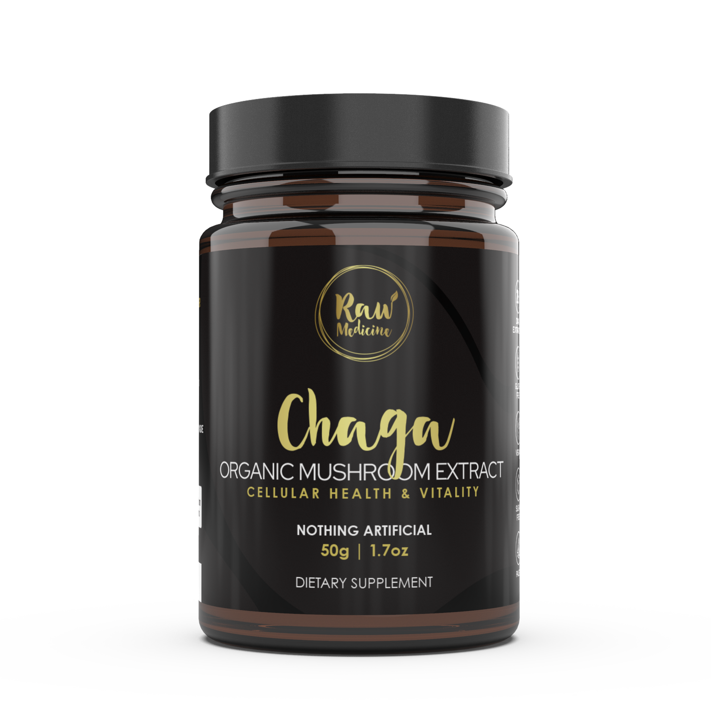 Organic 20:1 Chaga Mushroom Extract - Raw Medicine