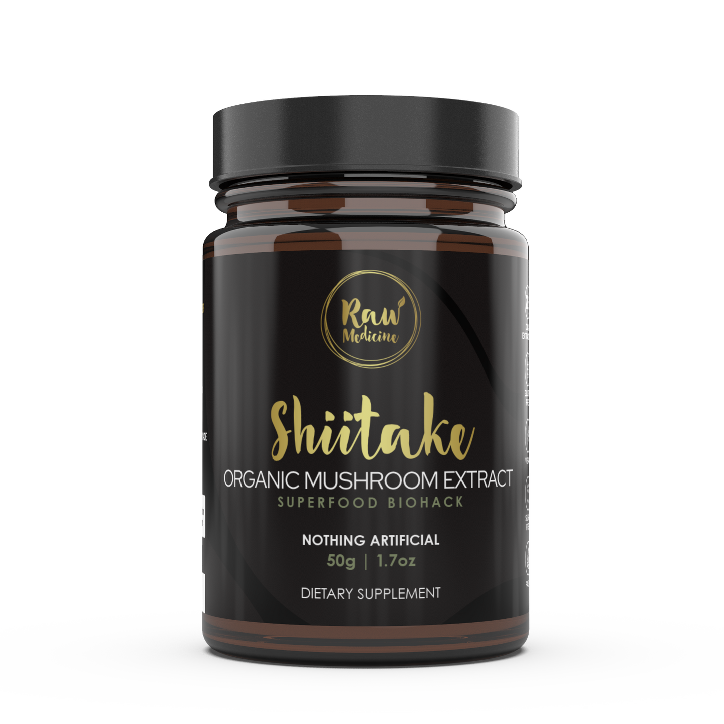 Organic 20:1 Shiitake Mushroom Extract - Raw Medicine