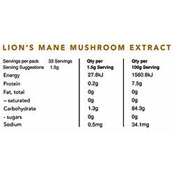 
                  
                    Lion's Mane 50gm - Organic Mushroom Extract
                  
                