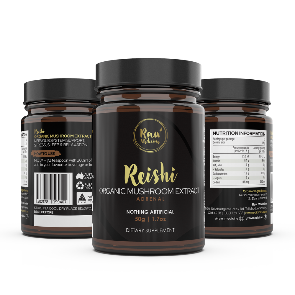 
                  
                    Organic 12:1 Reishi Mushroom Extract - Raw Medicine
                  
                